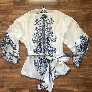 analili silk blouse sz S